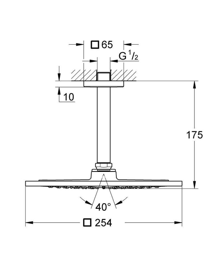 Grohe Rainshower F-series 26071000 верхний душ