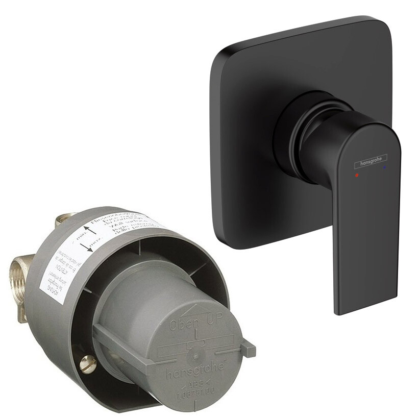 Hansgrohe 71658670S Set HG Vernis Shape смеситель для душа скрытого монтажа (71658670+13620180), матовый черный