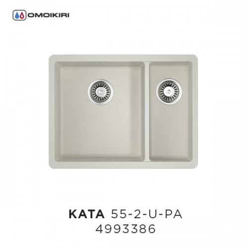 Omoikiri Kata 55-2-U-PA 4993386 кухонная мойка аrtgranit пастила 54х42 см