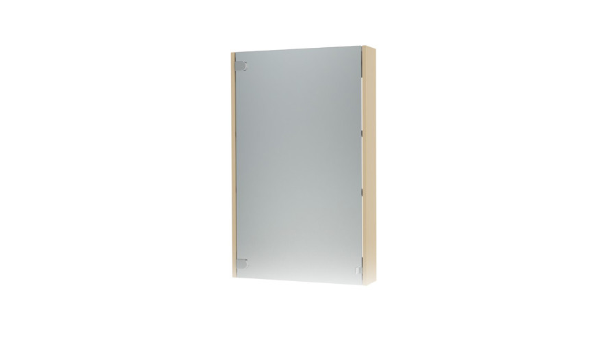 Triton Эко 55 зеркальный шкаф без подсветки бежевый