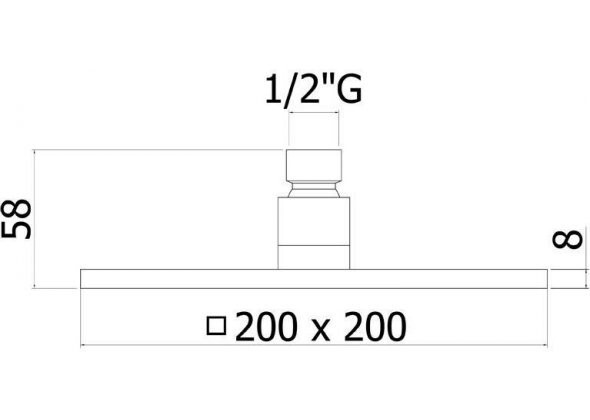 Paffoni Syncro ZSOF075NO верхний душ