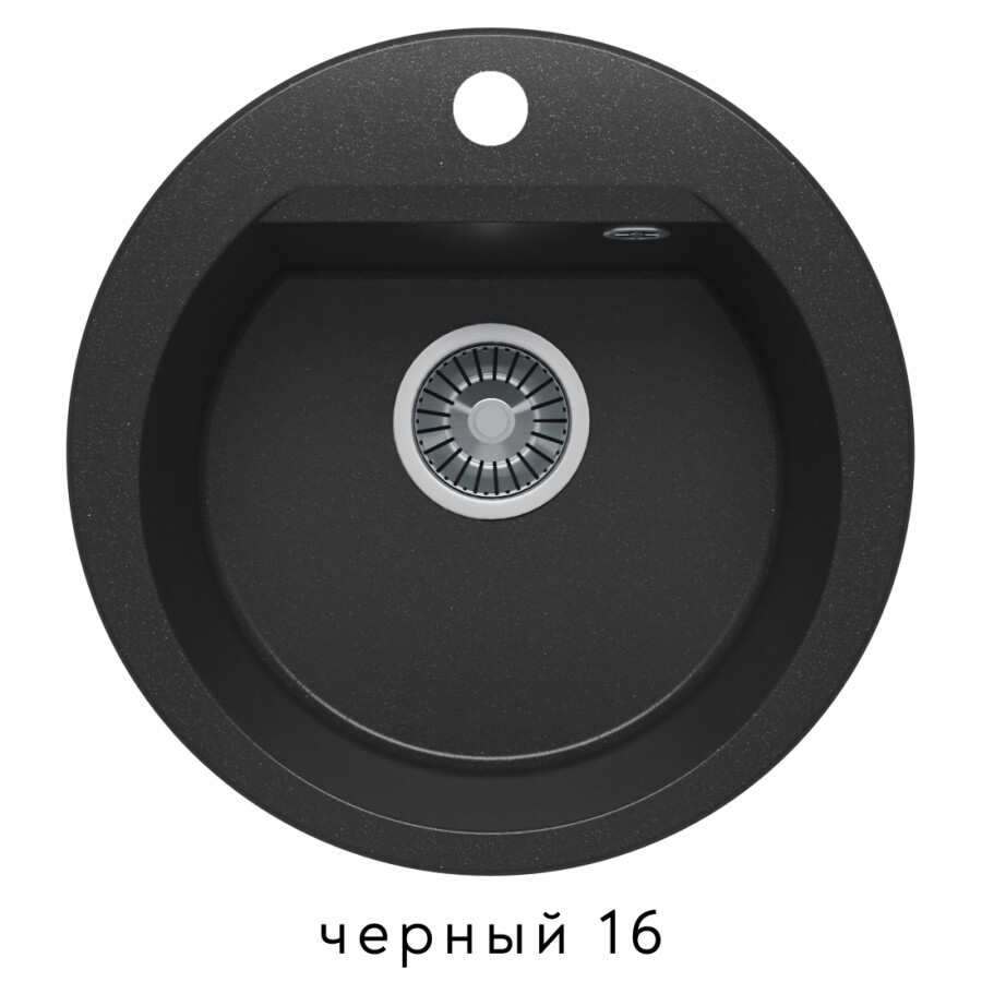 Polygran Atol-460 46 см мойка для кухни черный