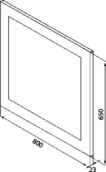 Зеркальное полотно Iddis Torr 80*65 TOR8000i98