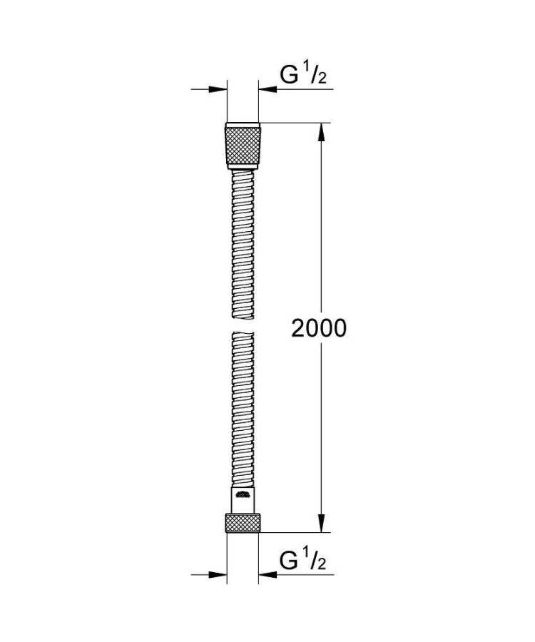 Grohe Relexaflex Metal Longlife 28145000 душевой шланг 2000 мм
