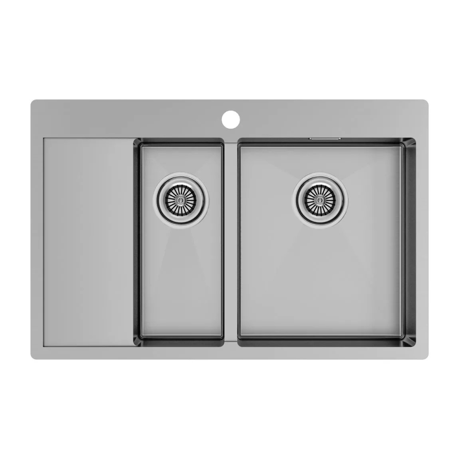 Кухонная мойка KRONER 78/2SF PM227851-BSR