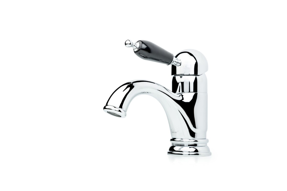 Смеситель для раковины Boheme Cristal Хром с черной керамикой 261-BLС