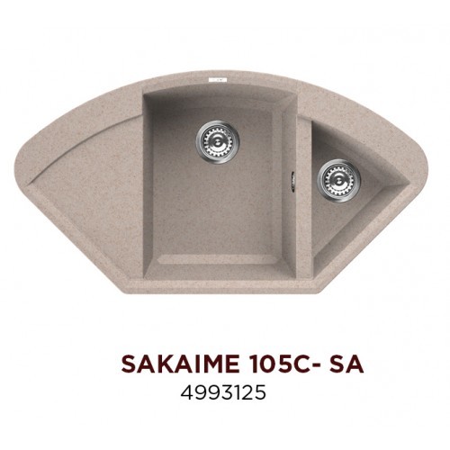 Omoikiri Sakaime 105C-SA 4993125 кухонная мойка тetogranit бежевый 105.7х57.5 см