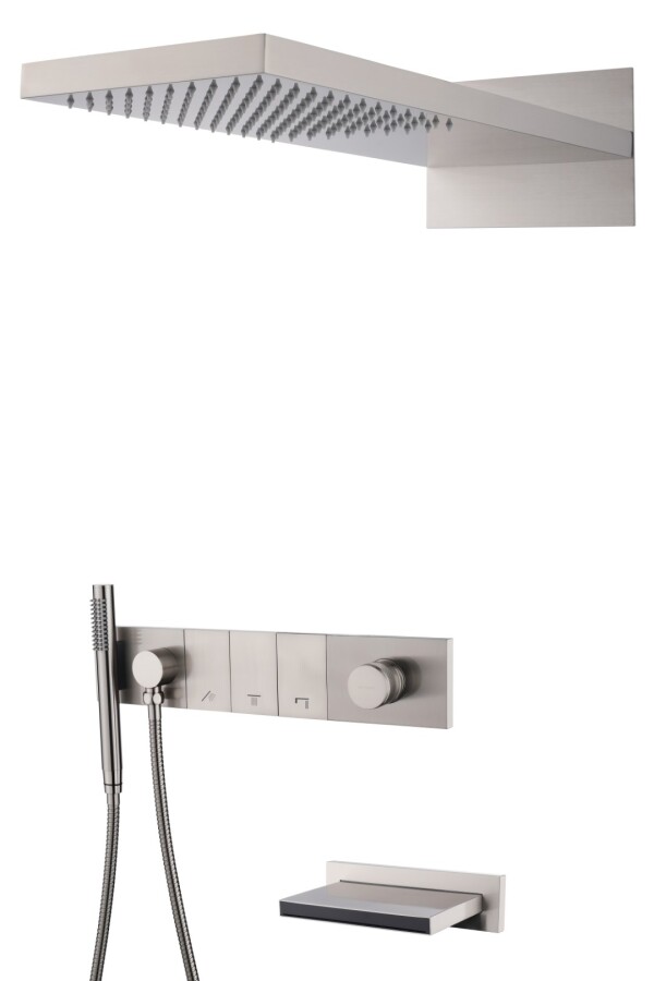 Душевая система трехпозиционная с изливом Boheme Zodiac Nikel Brush 132-2-NB