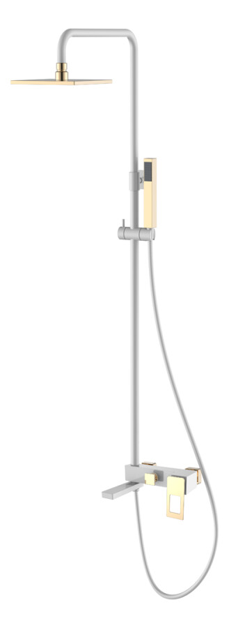 Душевая система Boheme Q WhiteGold с изливом 148-WG