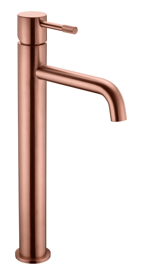 Смеситель для умывальника высокий Boheme Uno Copper Brushed 462-CB