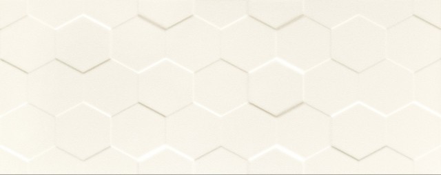 Tubadzin Elementary Hex White 24x8 см плитка настенная структурная белая