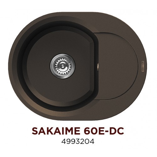 Omoikiri Sakaime 60E-DC 4993205 кухонная мойка тetogranit темный шоколад 60х47 см