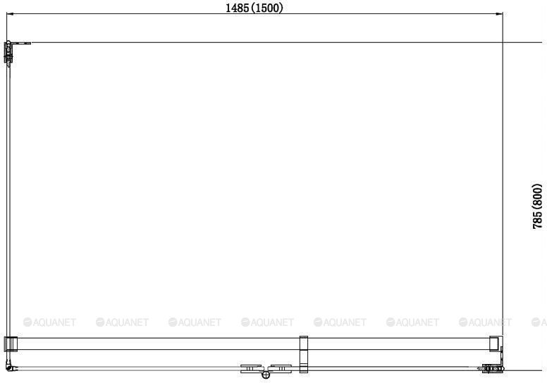 Aquanet Beta NWD1231 душевое ограждение 150*80*200 L