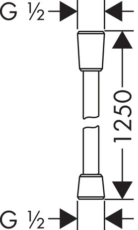 Hansgrohe 28272000 Шланг Isiflex 1,25 м