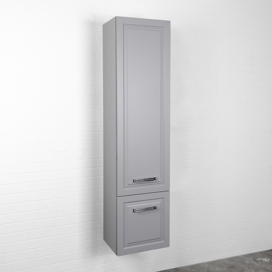 Шкаф колонна для ванной комнаты Comforty Бросно-40П альпийский иней 00-00021804