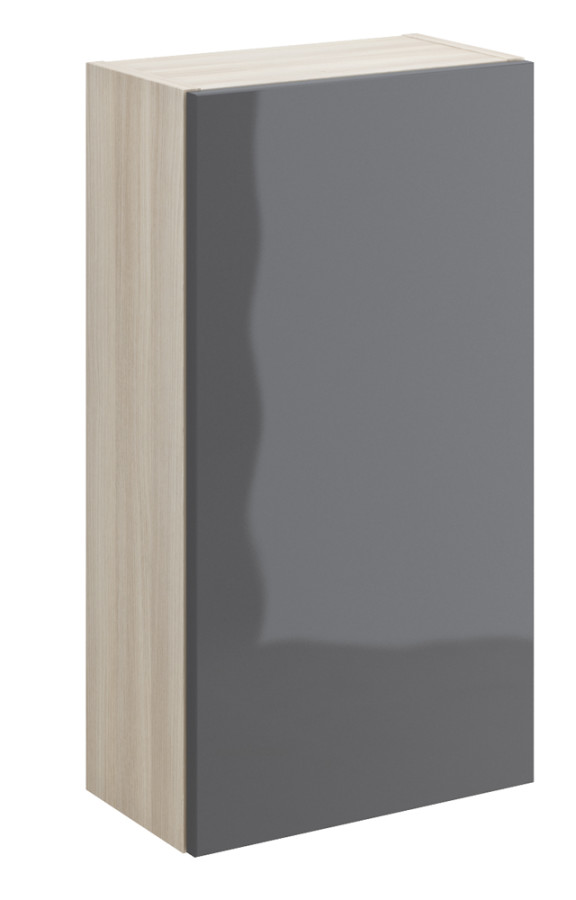 Шкафчик Cersanit Smart подвесной универсальный серый ясень