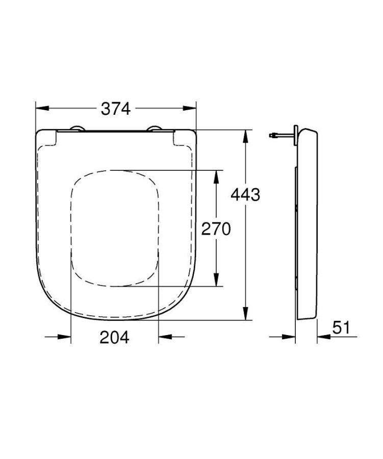 Grohe Euro Ceramic 39331001 сиденье для унитаза без микролифта