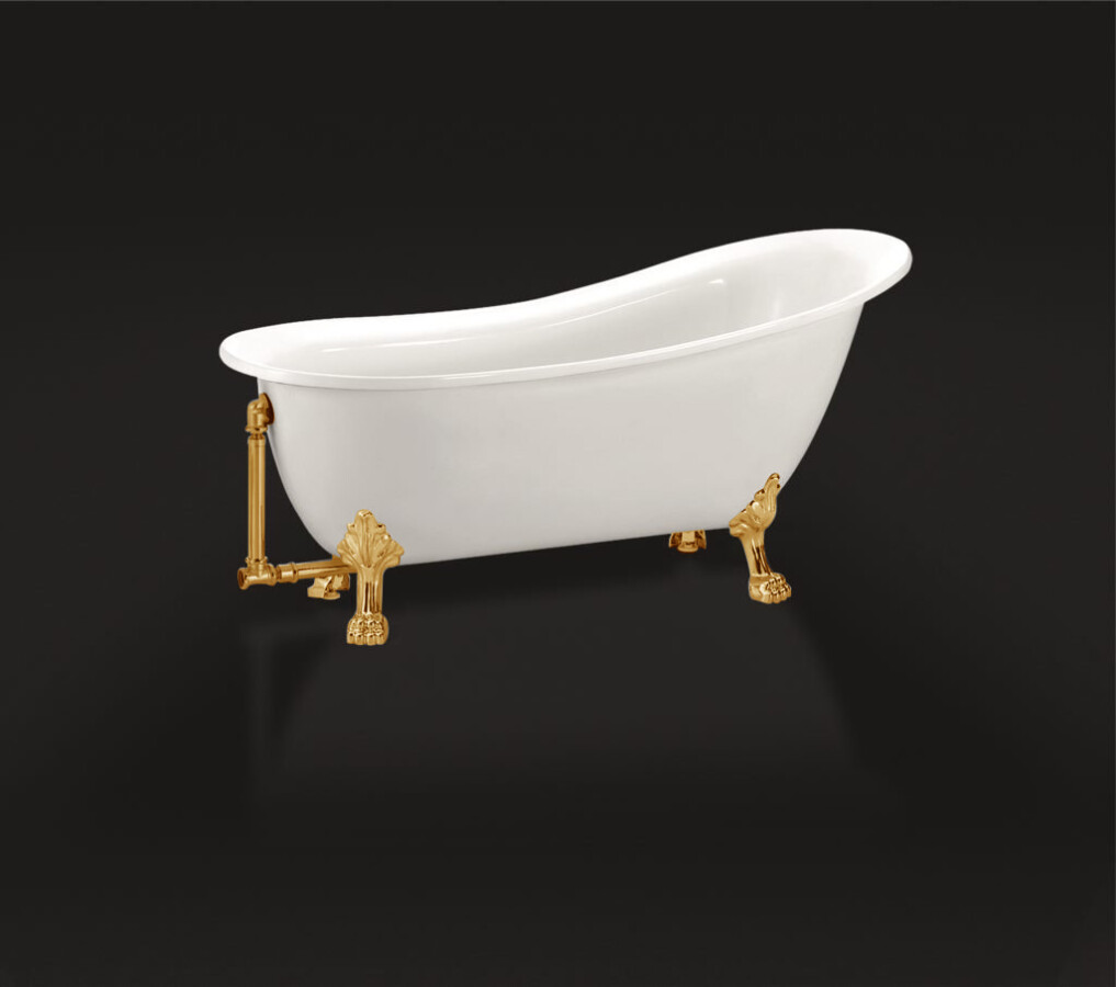 BelBagno BB06-1700-ORO Акриловая ванна классическая отдельностоящая