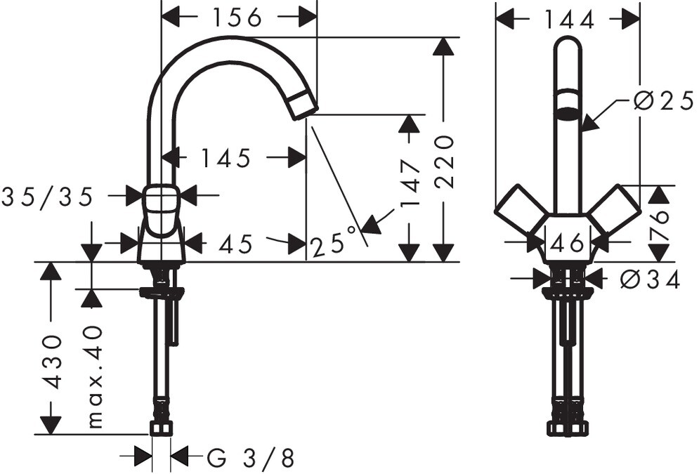 Hansgrohe Logis 71221000 смеситель для раковины хром