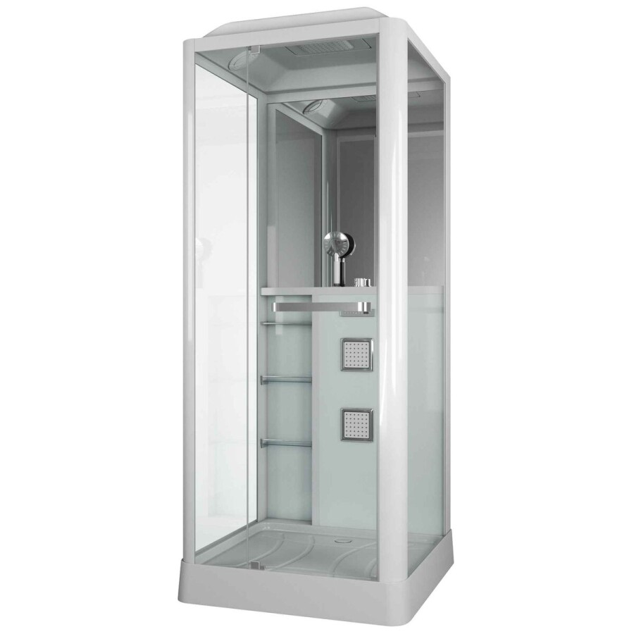 Душевая кабина Grossman Alba GR121L (90x90x225) дверь распашная,3 места
