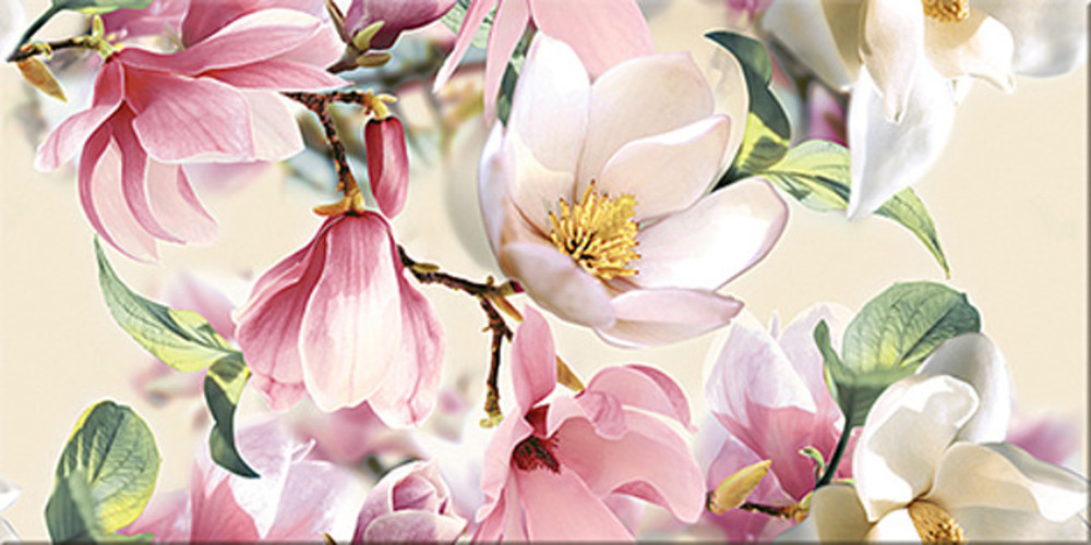 Азори Boho Magnolia плитка настенная бежевая 31x63 см