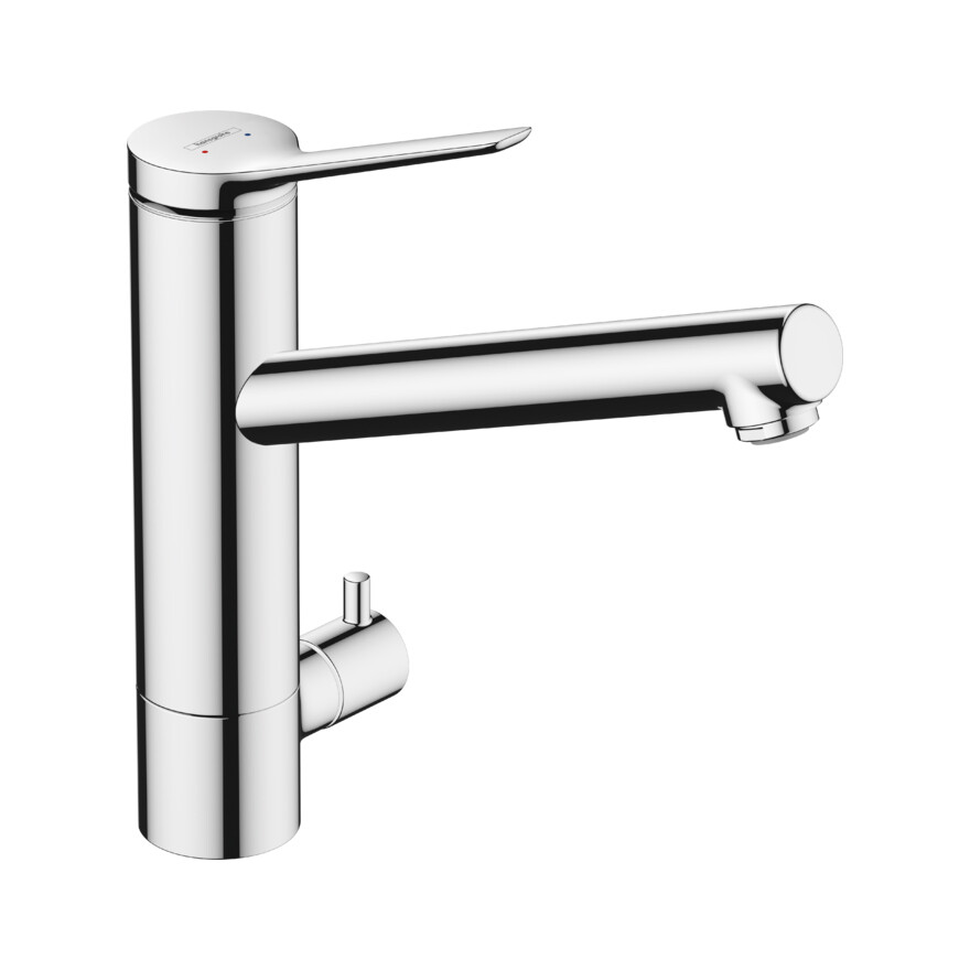 Hansgrohe Zesis M33 Кухонный смеситель 200 1jet c запорным вентилем хром 74808000