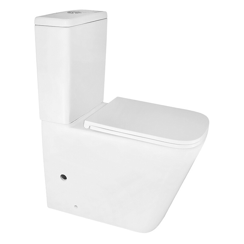 Azario Quadro унитаз-компакт напольный с сиденьем дюропласт AZ-2175-1