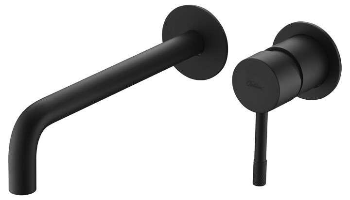 Смеситель для раковины из стены Boheme Uno Черный матовый 465-B