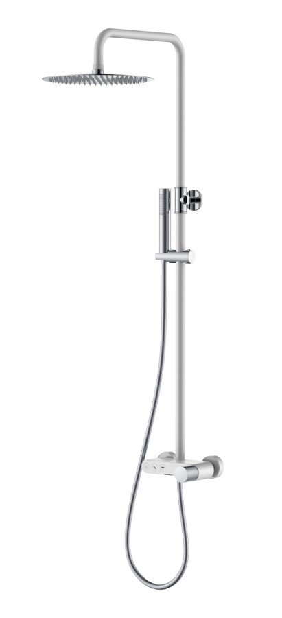 Душевая система с изливом Boheme Stick Белый / Хром ручка Touch 128-WCR.2