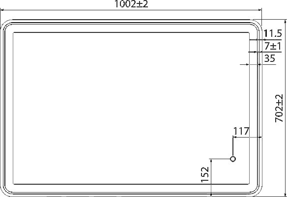 Зеркальное полотно Iddis Cloud 100*70 CLO1000i98