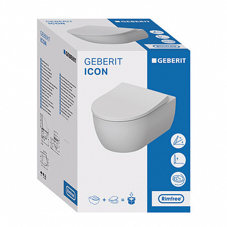 Geberit Icon 500.300.01.I унитаз подвесной + инсталляция