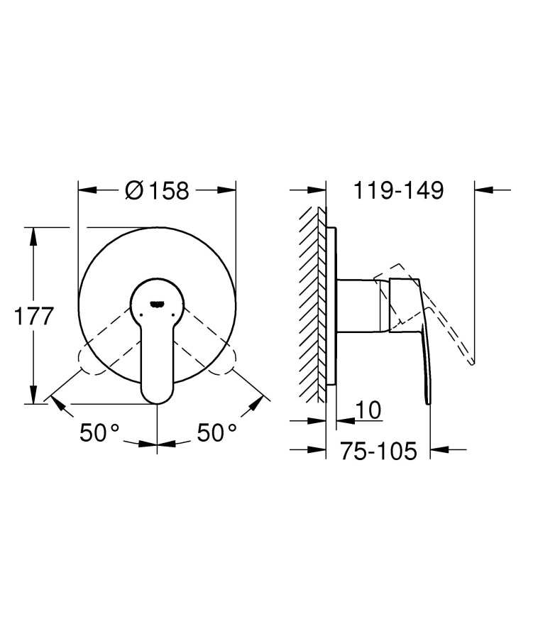 Grohe Eurostyle Cosmopolitan 24051002 смеситель для душа