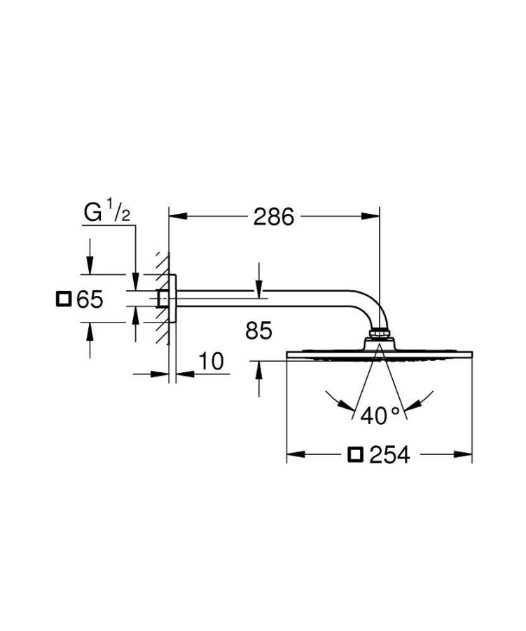 Grohe Rainshower F-series 26070000 верхний душ