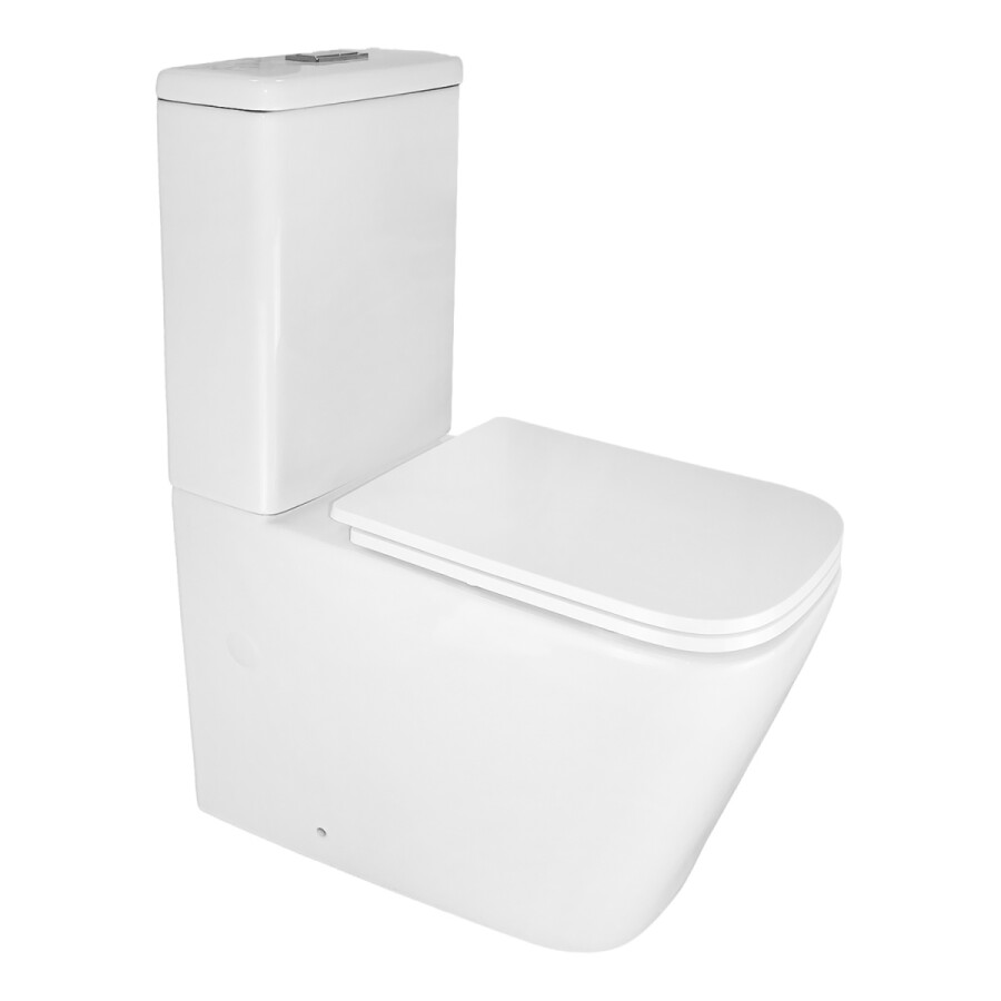 Унитаз-компакт Azario SAVIA 370х640х810 напольный, безободковый, система смыва Rimless, с быстросъемным сиденьем "Микролифт" AZ-8303D-s