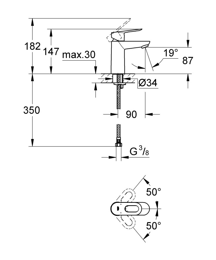 Grohe BauLoop NB0056 набор для ванной комнаты