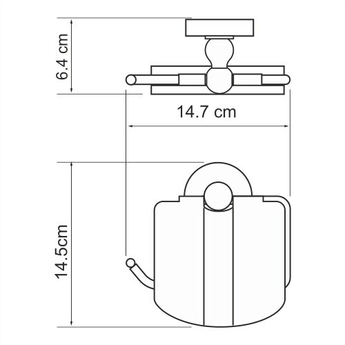 WasserKRAFT Nau K-7725 держатель для туалетной бумаги хром