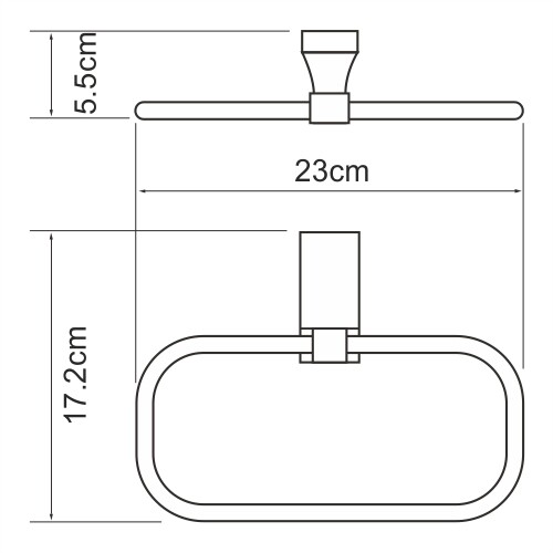 WasserKRAFT Lopau K-6060 полотенцедержатель хром