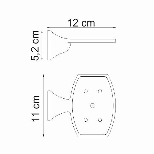 WasserKRAFT Wern K-2569 мыльница хром