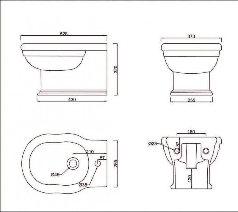 BelBagno Boheme биде подвесное BB115BH