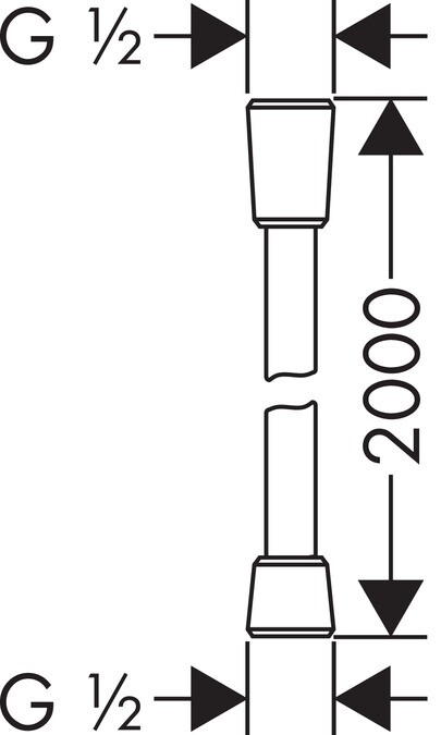 Hansgrohe 28274000 Шланг Isiflex 2,00 м