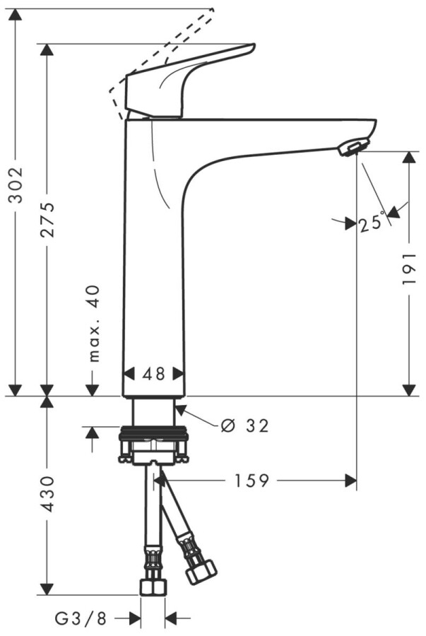 Hansgrohe Focus 31518000 смеситель для раковины хром