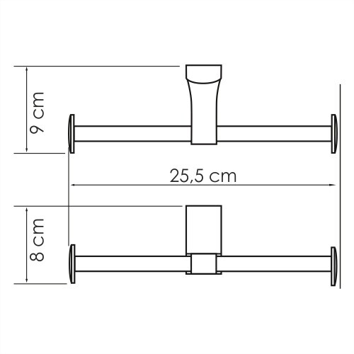 WasserKRAFT Leine K-5096D держатель для туалетной бумаги хром