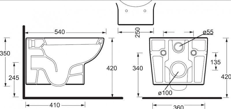 BelBagno Bingo BB548CH унитаз подвесной