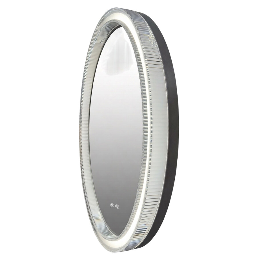Зеркало с подсветкой в ванную Azario Грей 800х800х50 цвет серый матовый АZ-LED010325