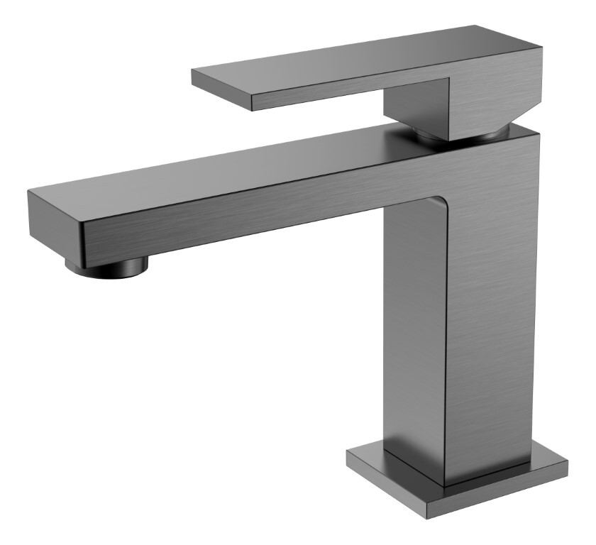 Смеситель для умывальника Boheme Qubic Matt Gun Metal 471-GM