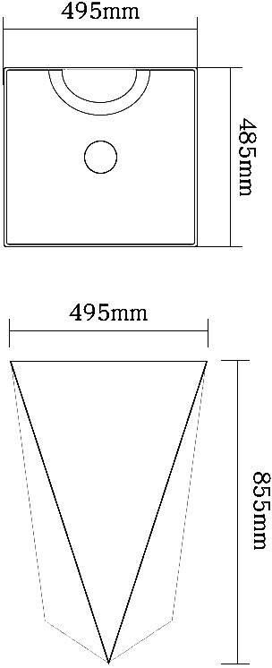 SantiLine SL-4009 раковина напольная 49 см