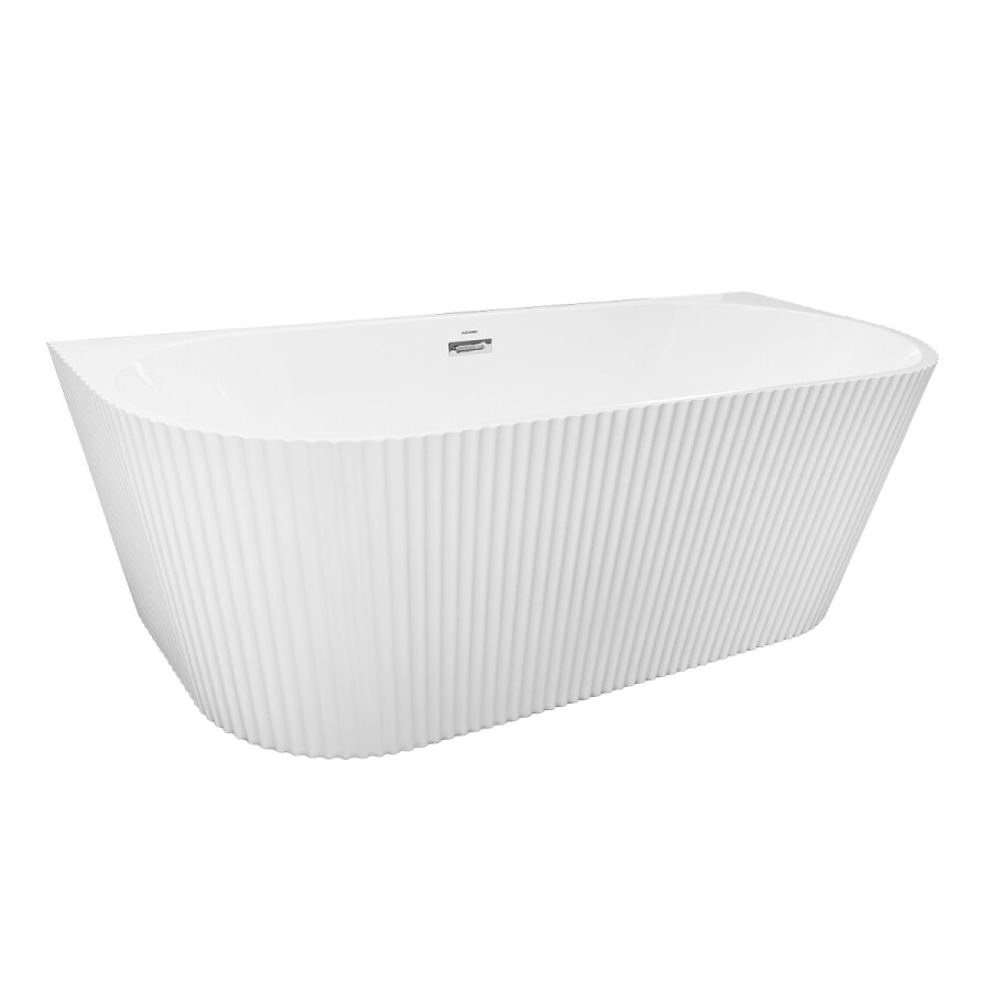Ванна акриловая AZARIO VERANO 1700х750х580 пристенная в комплекте с сифоном и металлической рамой AZ-6607C