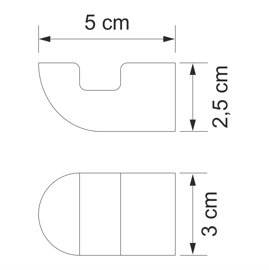 WasserKRAFT Kammel K-8323WHITE Крючок белый