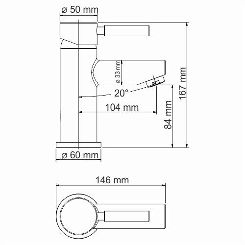 WasserKRAFT Main 4103 Thermo смеситель для раковины хром