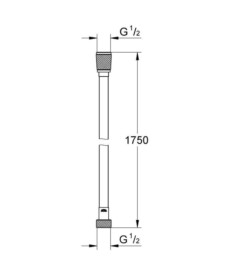 Grohe Silverflex 28388A00 душевой шланг 1750 мм темный графит